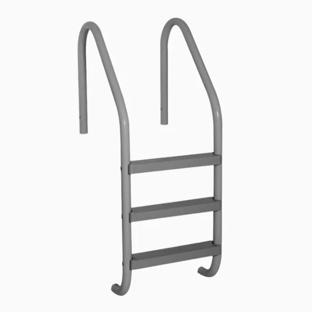 Saftron Best Selling Residential 3-Tread Ladder Graphite Gray